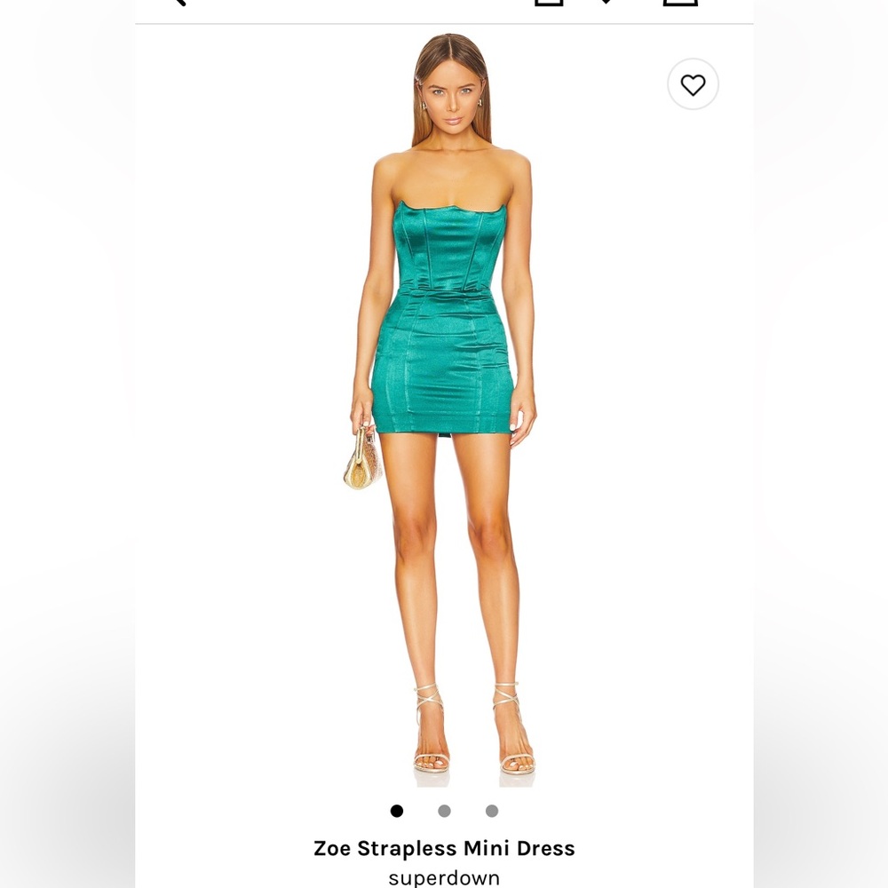 Superdown Mini Corset Dress - teal